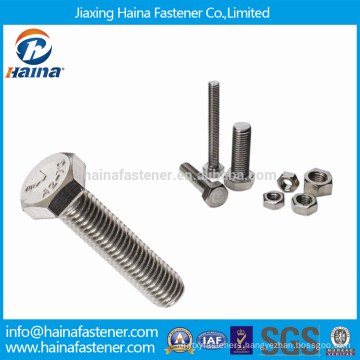 High Strength DIN933 Stainless Steel Hex Bolts